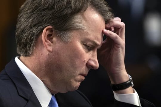 Brett Kavanaugh, Kandidat für ein Richteramt am Obersten Gerichtshof der USA, bei einer Anhörung vor dem Senat.