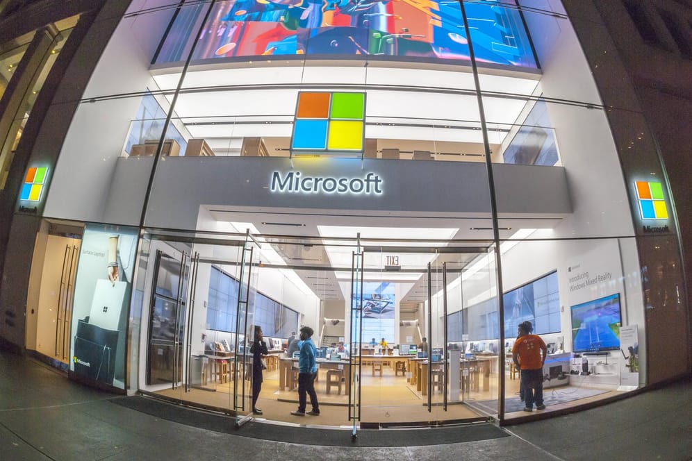 Microsoft-Store in New York: Das Herbst-Update für Windows 10 steht an.