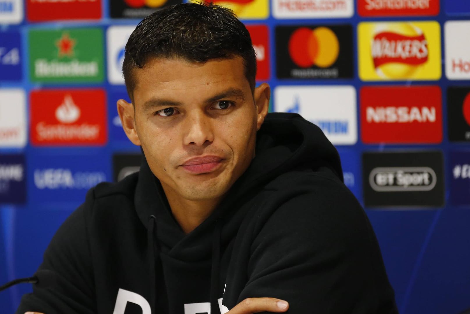 Ungehalten: PSG-Star Thiago Silva.