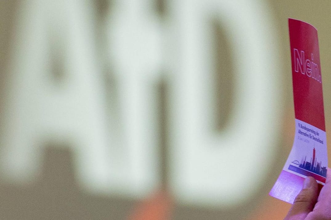 Ein Parteitag der AfD: Der sächsische Verfassungsschutz sieht kein Problem damit, dass ein Mitarbeiter als Funktionär für die AfD auftritt – und Rechtsextreme lobt.