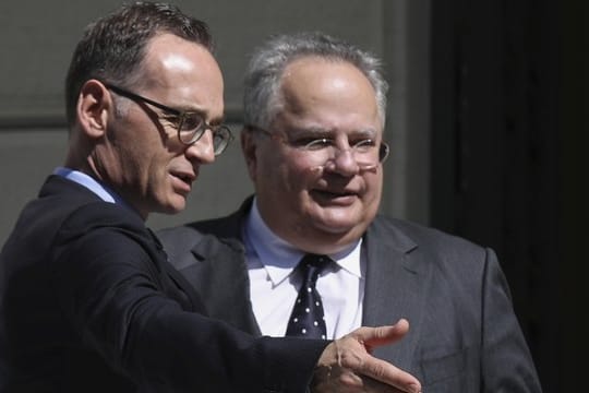 Außenminister Heiko Maas (SPD, l.