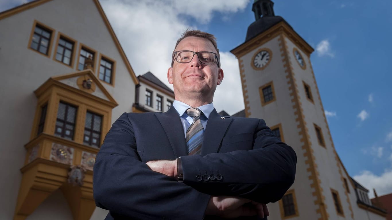 Oberbürgermeister Sven Krüger: Weil er die Entscheidungen der Bundes-SPD nicht mehr nachvollziehen kann, tritt er aus der Partei aus. Seine Stadt Freiberg regiert er künftig parteilos.
