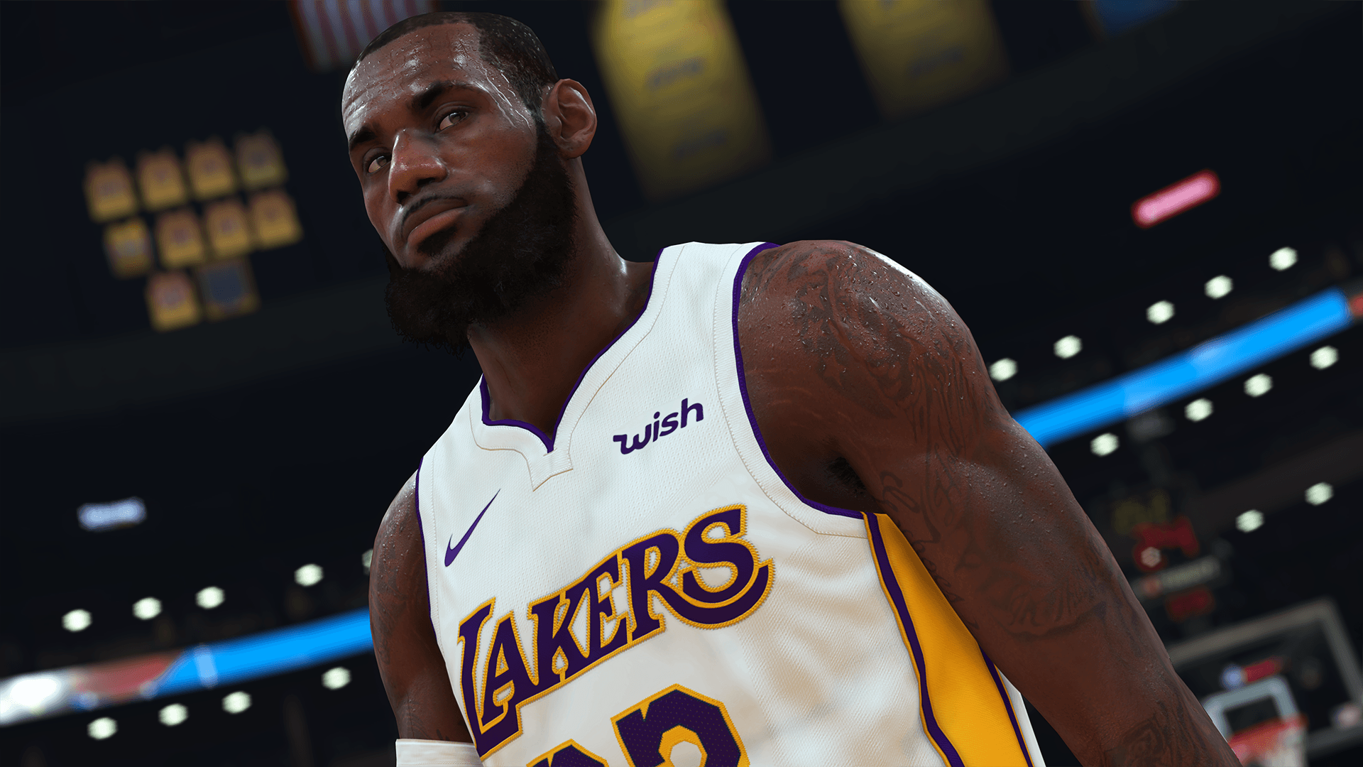 Im neuen Trikot: LeBron James im Spiel NBA 2K19.