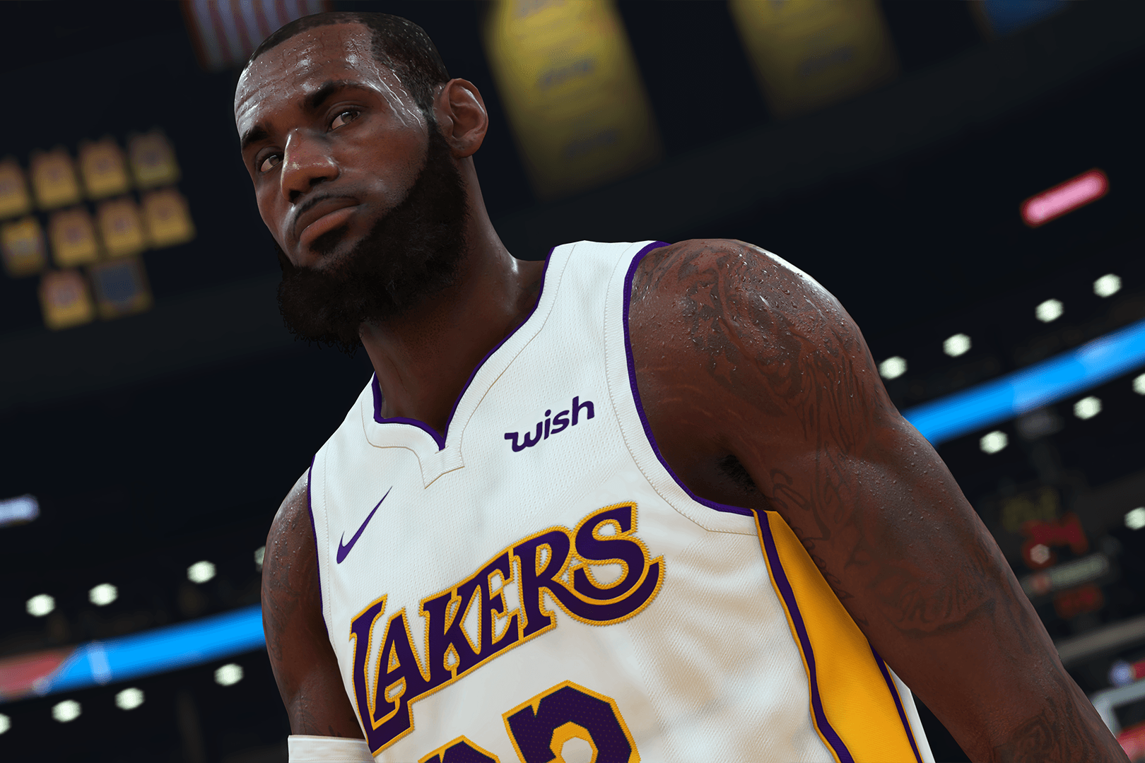 Im neuen Trikot: LeBron James im Spiel NBA 2K19.