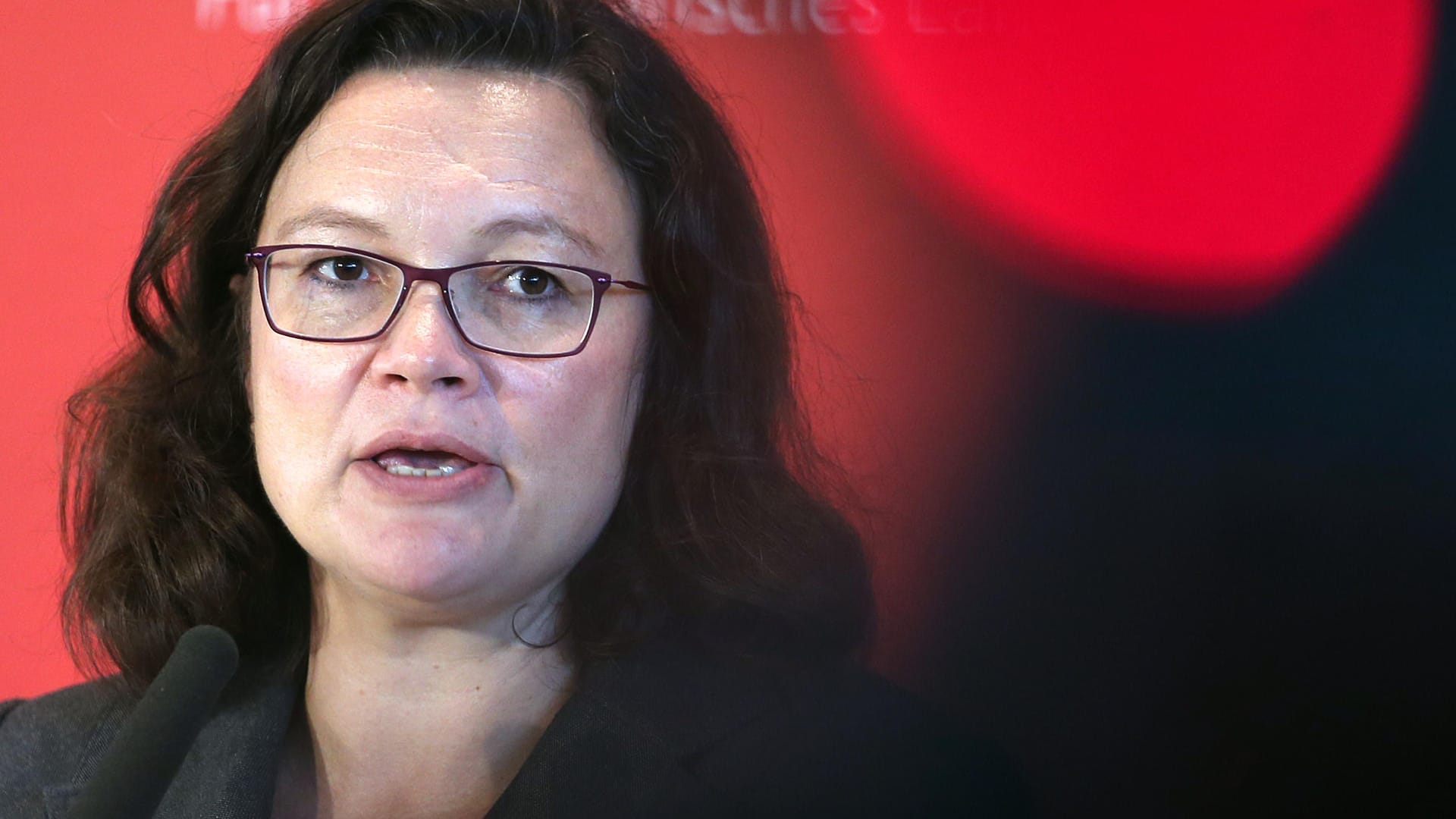 Andrea Nahles: Die SPD-Chefin zog mit ihrem Brief die Notbremse.