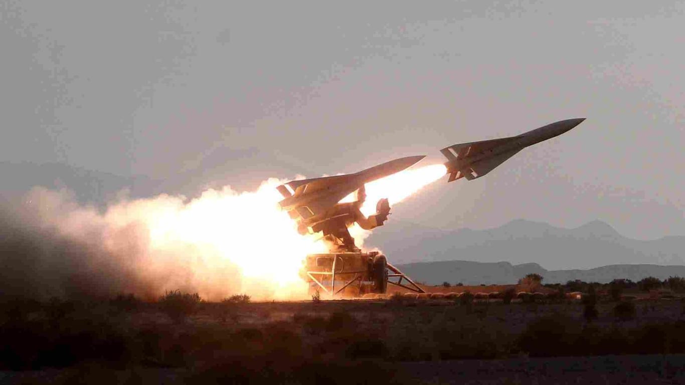 Stärke zeigen: Der Iran testet eine Boden-Luft-Rakete.