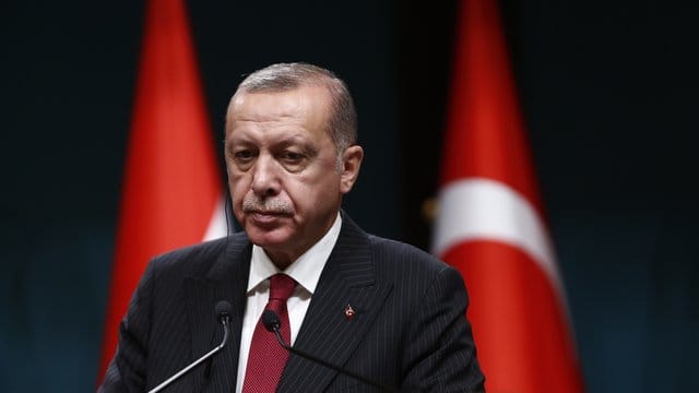 Der türkische Präsident Recep Tayyip Erdogan während einer Pressekonferenz in Ankara Mitte August. Der türkische Präsident Recep Tayyip Erdogan während einer Pressekonferenz in Ankara Mitte August.