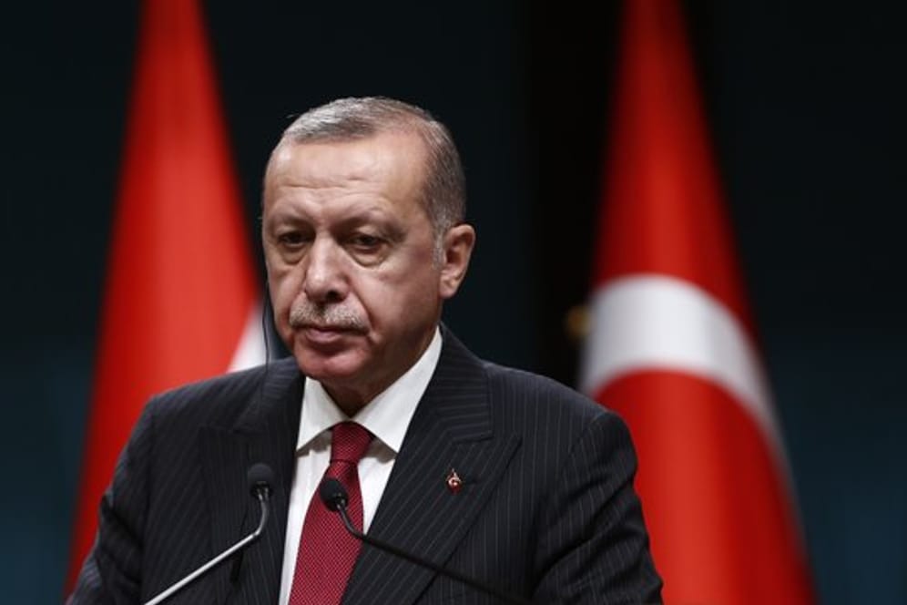 Der türkische Präsident Recep Tayyip Erdogan während einer Pressekonferenz in Ankara Mitte August.