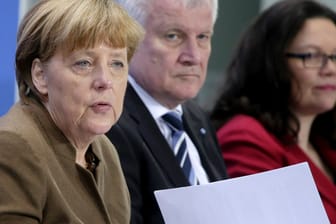 Angela Merkel, Horst Seehofer und Andrea Nahles: "Die Koalitionsspitzen wollen es noch einmal miteinander versuchen"