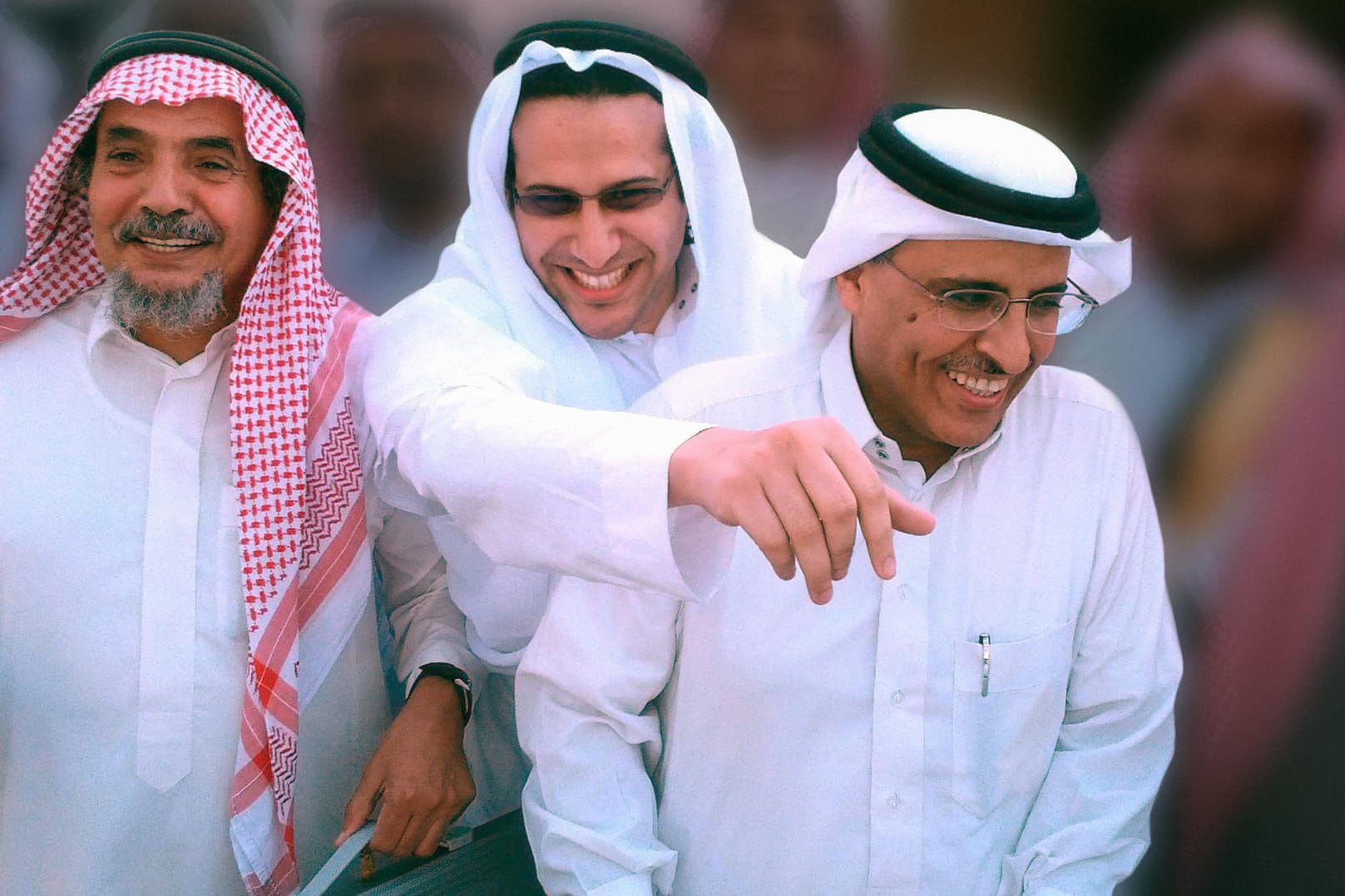 Abdullah al-Hamid (l-r), Walid Abu al-Chair und Mohammed Fahad al-Kahtani: Die drei Menschenrechtsaktivisten sind in ihrem Kampf für Frauenrechts ausgezeichnet worden.