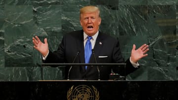 September 2017: US-Präsident Donald Trump bei seiner Rede vor der 72. UN-Vollversammlung in New York.