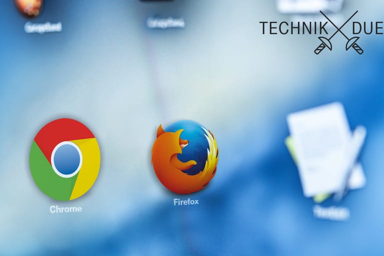 Chrome und Firefox auf Desktop: Der Platzhirsch tritt gegen den Außenseiter an.