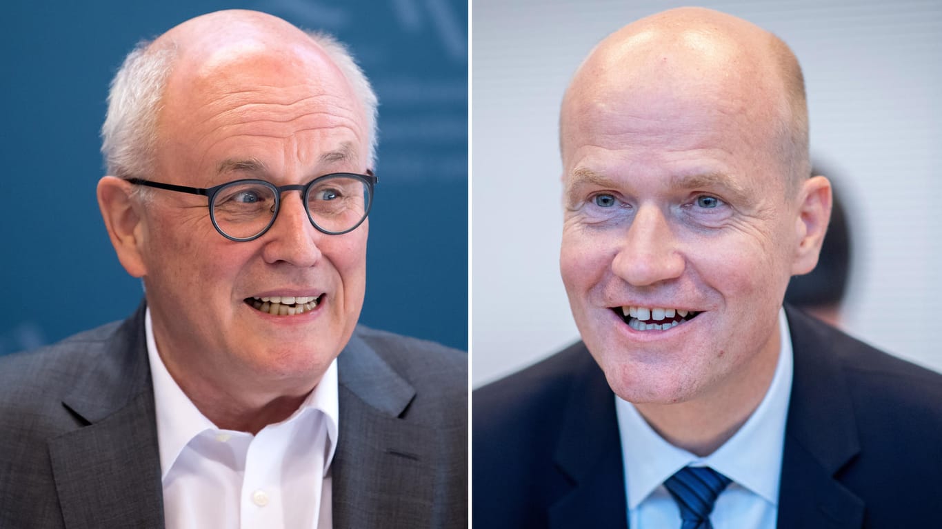 Volker Kauder (l.) und Ralph Brinkhaus: Der bisherige Unions-Fraktionsvorsitzende Kauder musste sein Amt an Brinkhaus abgeben.