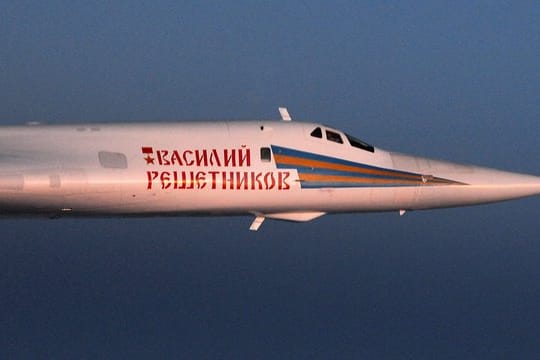 Über der Ostsee gesichtet: Russischer Kampfbomber des Typs Tupolew TU-160 "Blackjack".