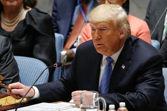 US-Präsident Donald Trump führt den Vorsitz der Sitzung des Weltsicherheitsrates.