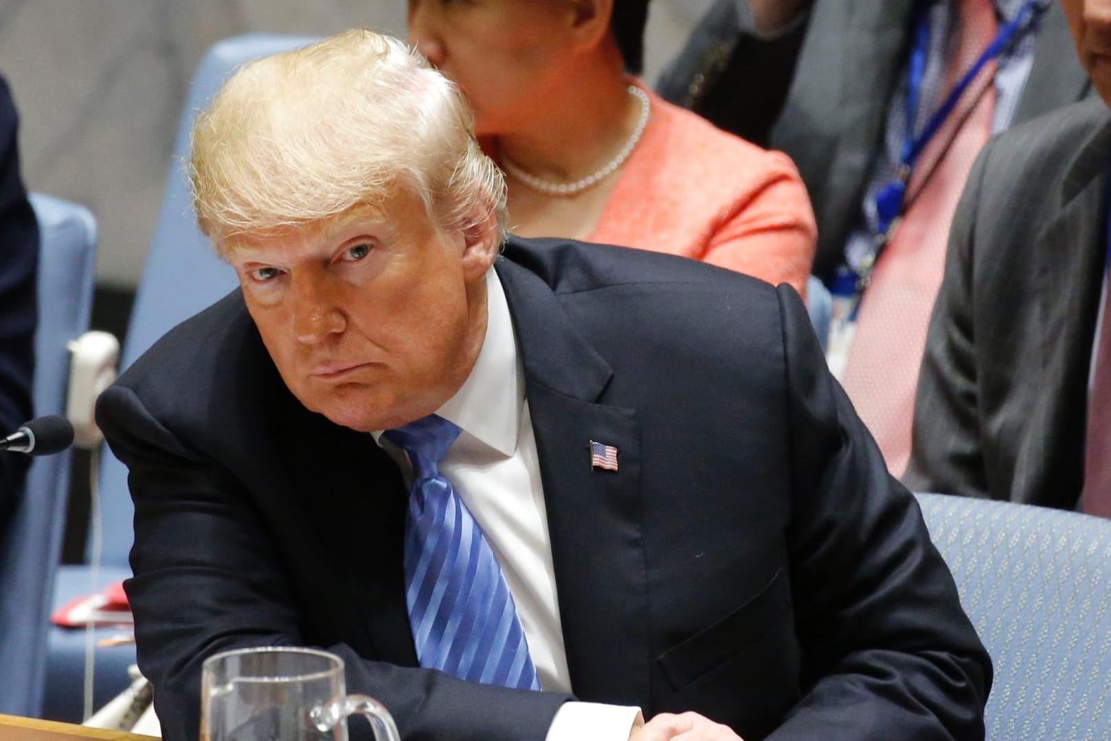 US-Präsident Donald Trump: Klare Worte in Richtung Teheran, aber auch kräftiger Gegenwind.