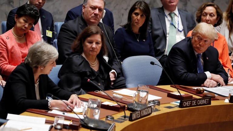 Trump und May im Sicherheitsrat: Kontroverse um das iranische Atomabkommen.