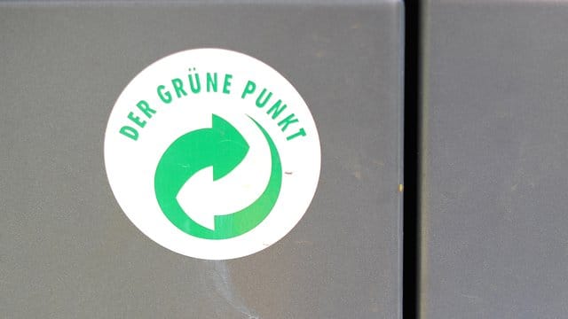 "Der Grüne Punkt"-Aufkleber: Die Marke ist weltweit geschützt.