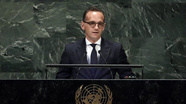 Bundesaußenminister Heiko Maas spricht bei der 73. Bundesaußenminister Heiko Maas spricht bei der 73.