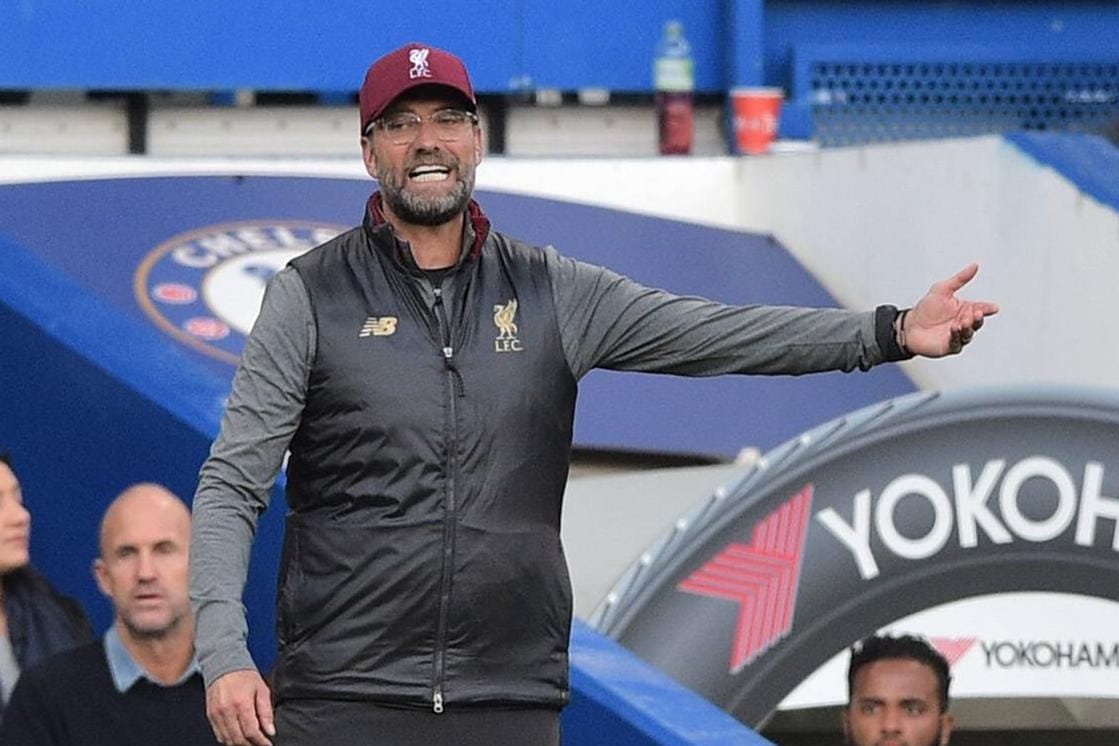 Jürgen Klopp hadert mit seiner Elf: Gegen Chelsea konnte der FC Liverpool zum ersten Mal in der Liga-Saison nicht gewinnen.