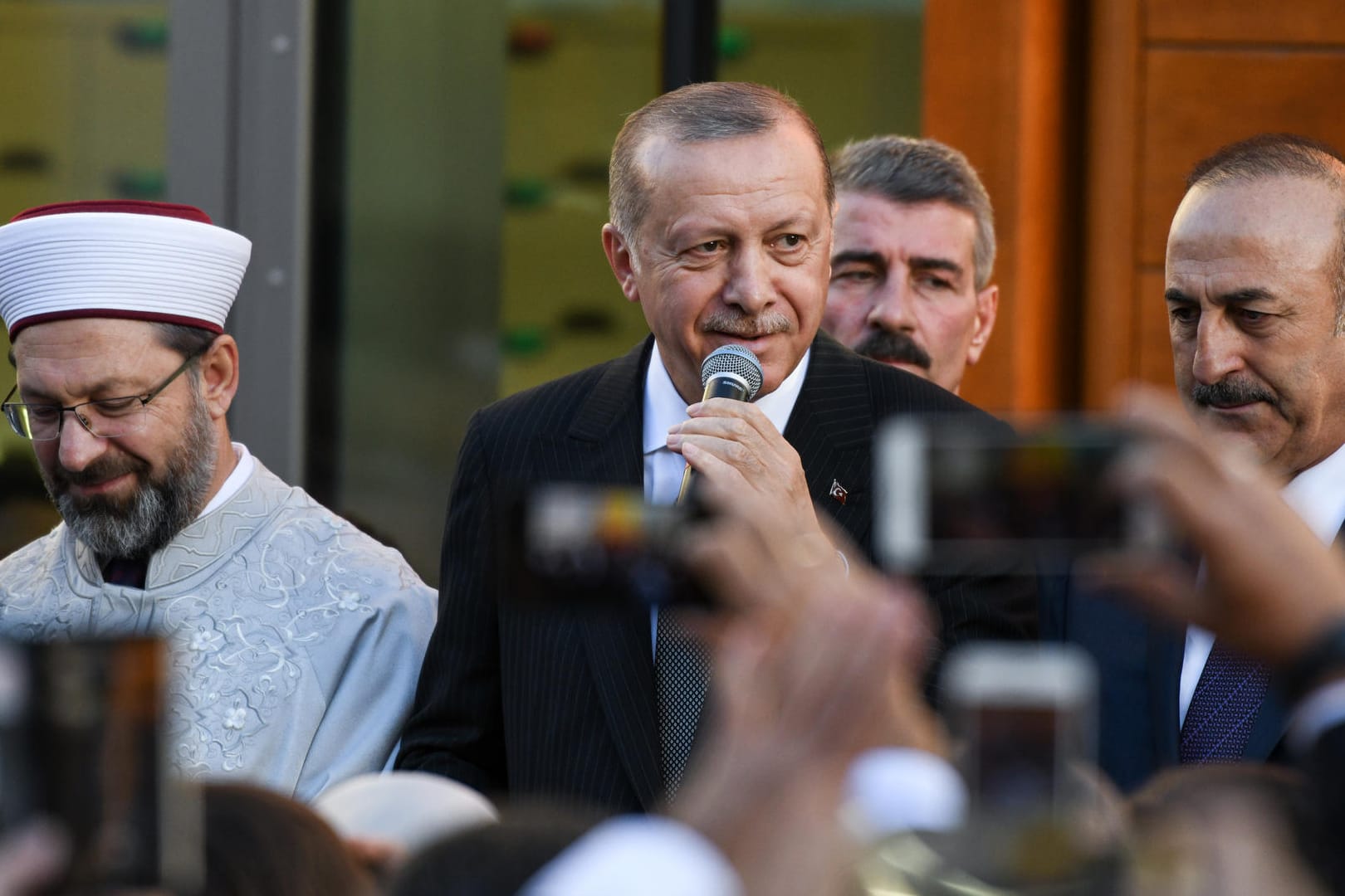 Erdogan in Köln: Mit Merkel und Steinmeier "wichtige Themen ehrlich besprochen".