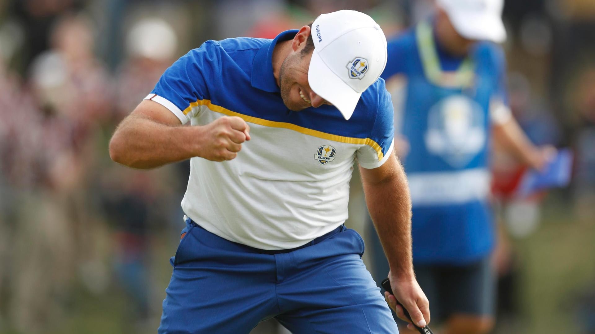 Francesco Molinari jubelt: Mit dem Team Europa holte er sich den Ryder Cup zurück.