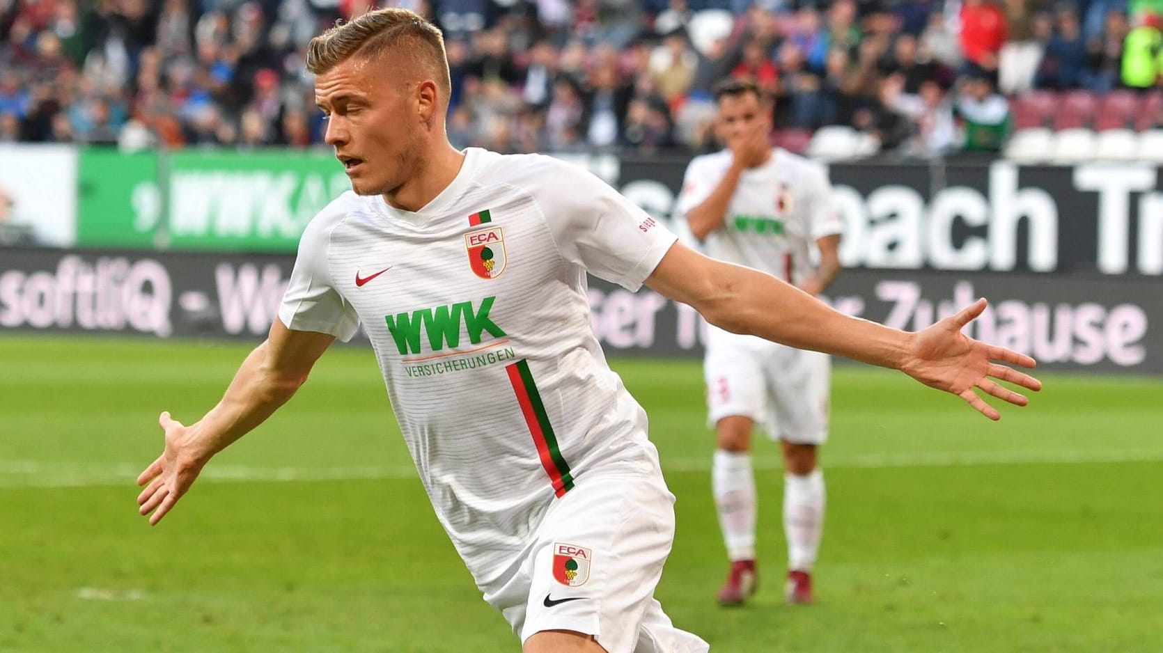 Alfred Finnbogason: Der Isländer vollstreckte die Augsburger Chancen gegen Freiburg eiskalt.