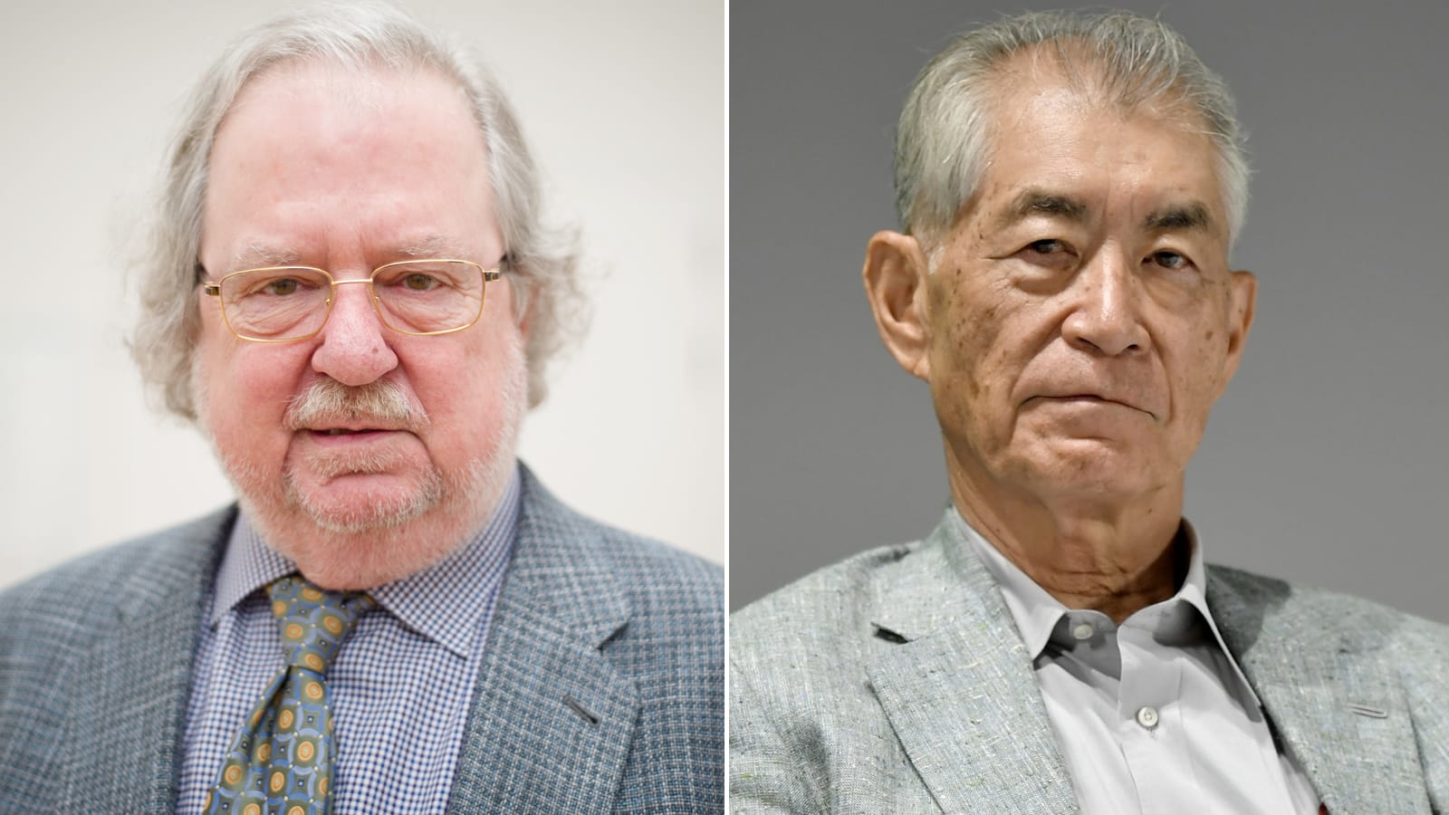 Der US-Amerikaner James Allison (l) und der Japaner Tasuku Honjo (r): Die Forscher bekommen den Medizin-Nobelpreis 2018.