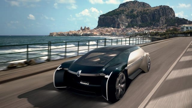 5,70 Meter lang und 2,20 Meter breit: Bei diesen Ausmaßen passen in die selbstfahrende Renault-Studie EZ Ultimo problemlos drei Lounge-Sessel. 5,70 Meter lang und 2,20 Meter breit: Bei diesen Ausmaßen passen in die selbstfahrende Renault-Studie EZ Ultimo problemlos drei Lounge-Sessel.
