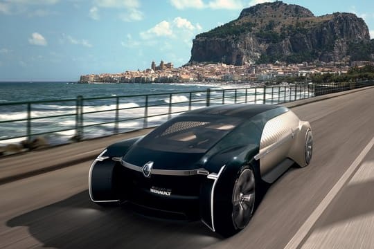 5,70 Meter lang und 2,20 Meter breit: Bei diesen Ausmaßen passen in die selbstfahrende Renault-Studie EZ Ultimo problemlos drei Lounge-Sessel.