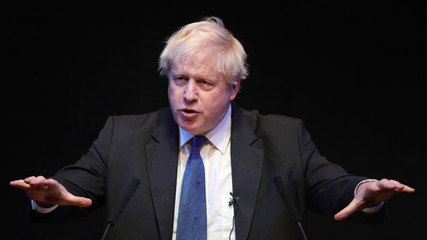 Die Rede von Boris Johnson wurde im Vorfeld als Herausforderung an May gehandelt.