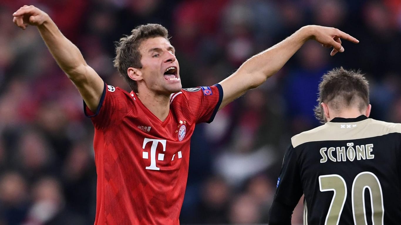 Thomas Müller: Der Stürmer hatte mit dem FC Bayern gegen Amsterdam große Probleme.