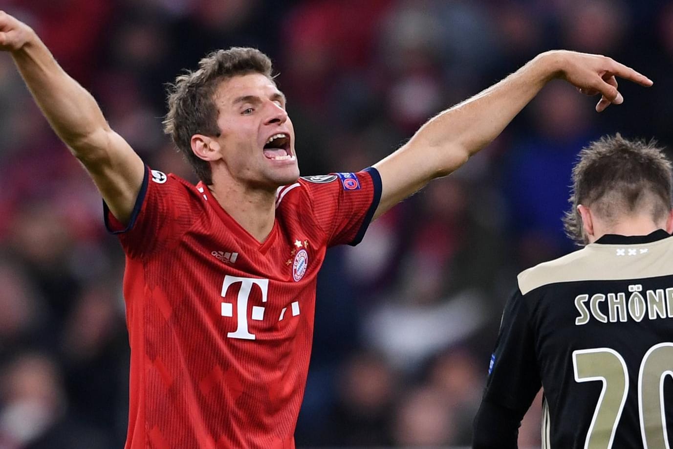 Thomas Müller: Der Stürmer hatte mit dem FC Bayern gegen Amsterdam große Probleme.