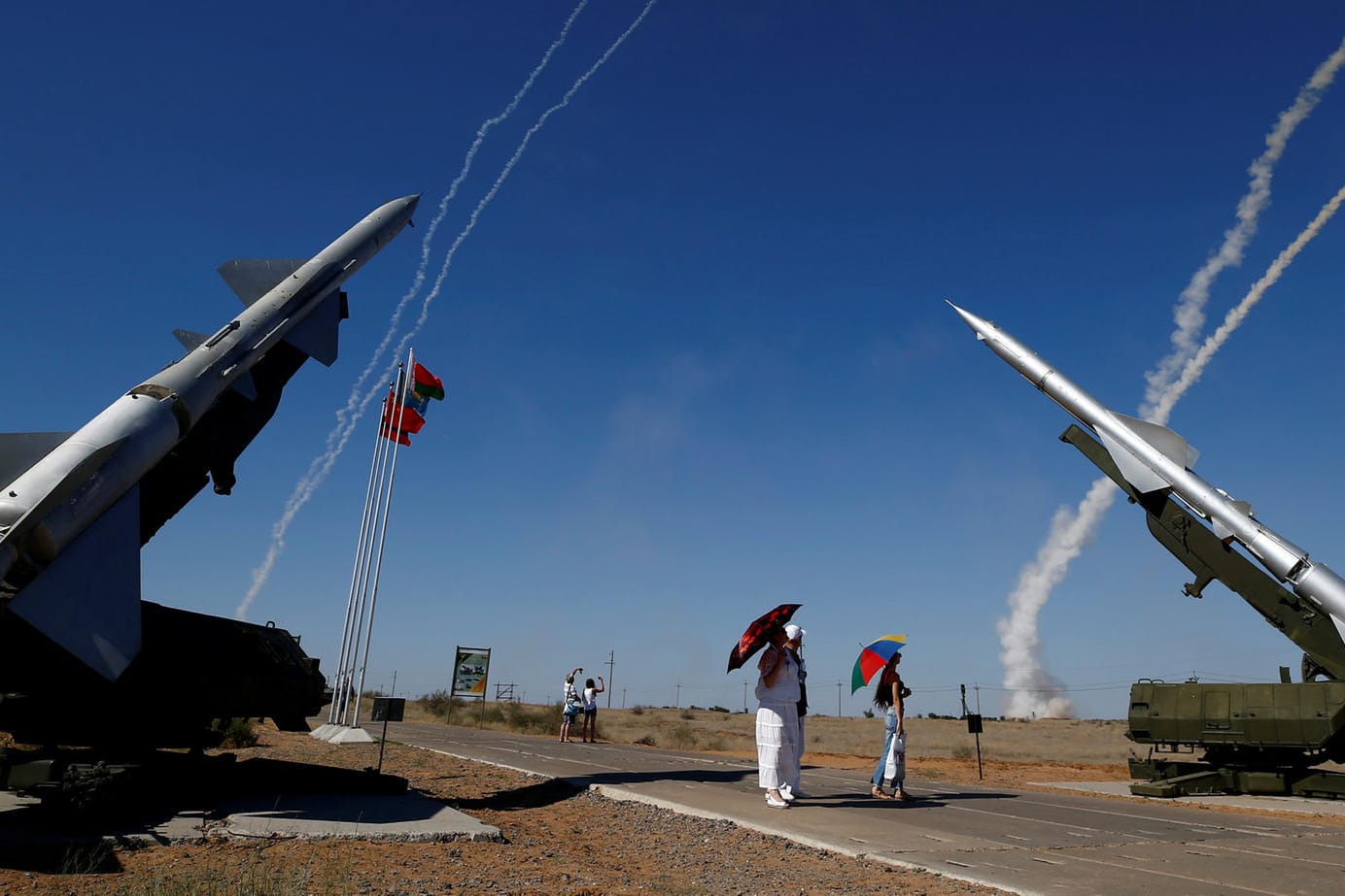 Vorstellung des S-300 Luftabwehrsystems bei den International Army Games 2017 (Archivfoto): Russland stattet die syrischen Streitkräfte mit vier neuen Startrampen aus, nachdem das syrische Luftabwehrsystem versehentlich ein russisches Militärflugzeug abgeschossen hat.