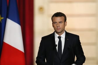 Emmanuel Macron im Mai 2017 bei seiner Amtseinführung im Elyseepalast in Paris.