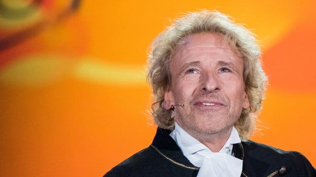 Thomas Gottschalk bei der r Aufzeichnung seiner neuen TV-Show "Gottschalks große 68er Show".