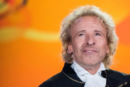 Thomas Gottschalk bei der r Aufzeichnung seiner neuen TV-Show "Gottschalks große 68er Show".