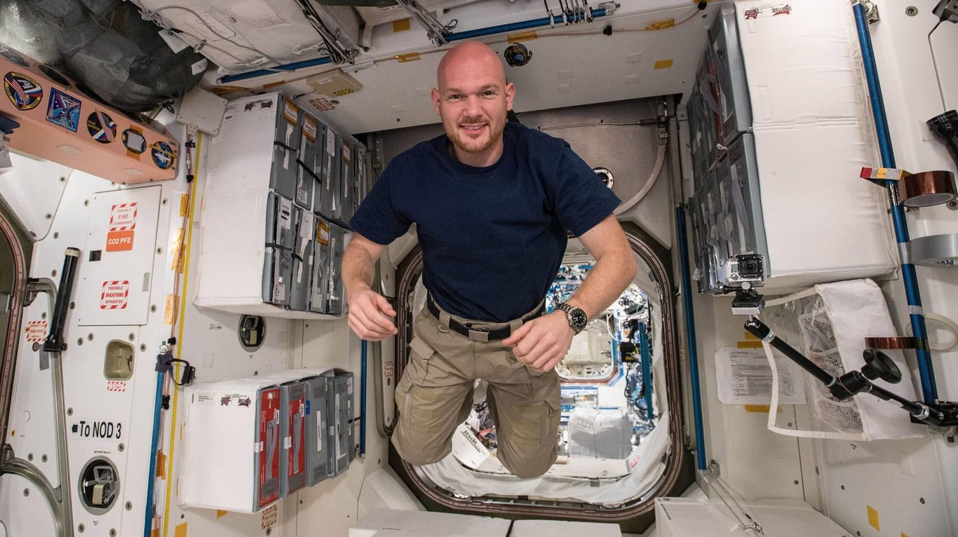 Astronaut Alexander Gerst: Hat seit Mittwoch das Kommando auf der ISS.