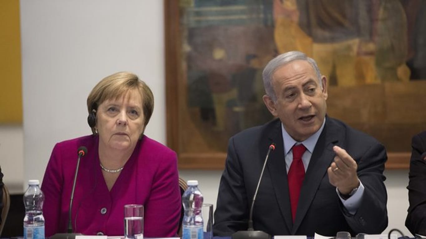 Über das Ziel einig, über den Weg dorthin nicht: Bundeskanzlerin Angela Merkel und Benjamin Netanjahu, Premierminister von Israel.