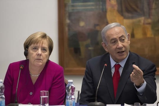 Über das Ziel einig, über den Weg dorthin nicht: Bundeskanzlerin Angela Merkel und Benjamin Netanjahu, Premierminister von Israel.