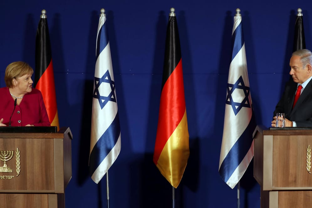 Kanzlerin Merkel und der israelische Premier Netanyahu: Der kritisiert die Bundesregierung für ihr Festhalten am Atomdeal mit dem Iran.