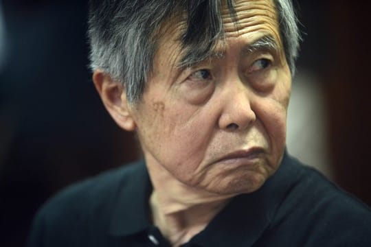 Alberto Fujimori, ehemaliger Präsident von Peru, während einer öffentlichen Anhörung.
