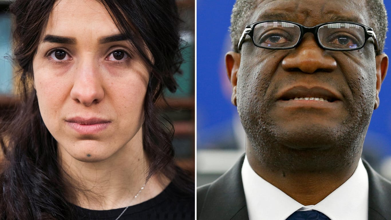 Nadia Murad und Denis Mukwege engagieren sich gegen sexuelle Gewalt.