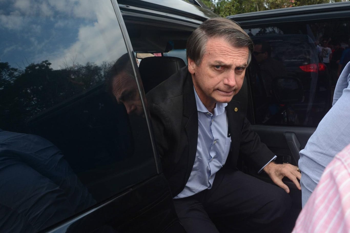 Jair Messias Bolsonaros: Beim Wahlkampf in Brasilien. Der ultrarechte Politiker führt die Umfragen mit großen Vorsprung an.