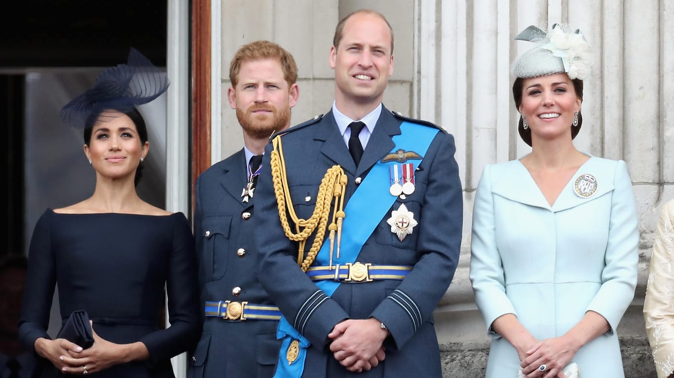 Herzogin Meghan, Prinz Harry, Prinz William und Herzogin Kate: Bald wohnen sie Tür an Tür im Kensington-Palast.