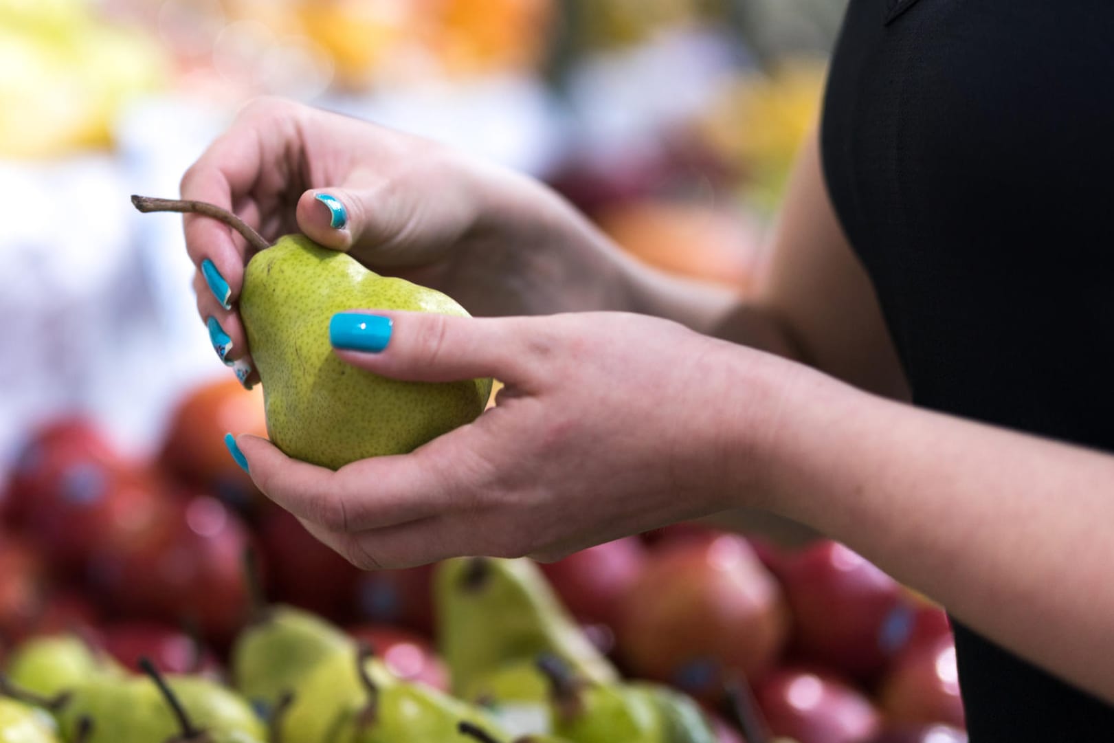 Birne im Supermarkt: Im Herbst ist die Auswahl an Birnen am größten.