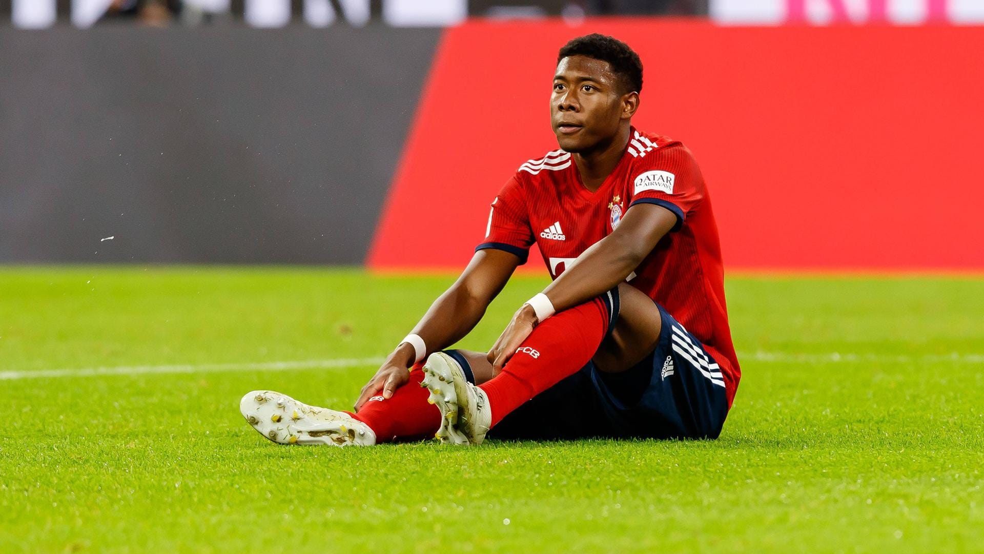 David Alaba: Bayerns Abwehrspieler verletzte sich bei einem Sprint und musste verletzt ausgewechselt werden.