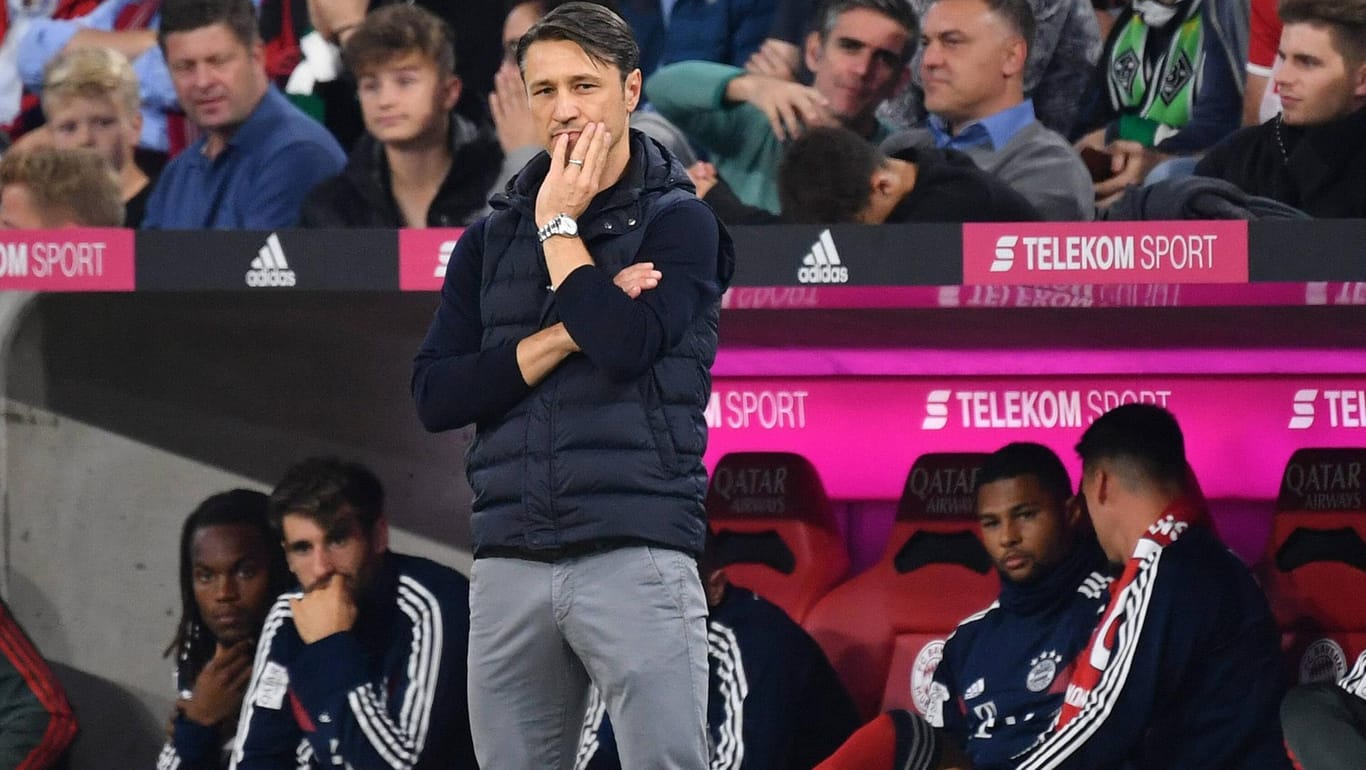 Konsterniert: Bayern-Trainer Niko Kovac im Spiel gegen Borussia Mönchengladbach.