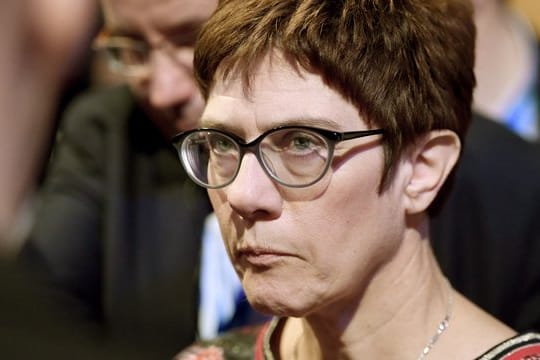 Annegret Kramp-Karrenbauer, Generalsekretärin der CDU, auf dem Deutschlandtag der Jungen Union.