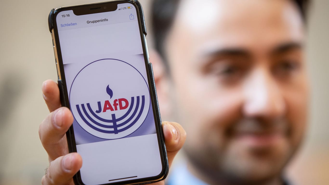 Ein Entwurf des Logos der jüdischen Vereinigung in der AfD: Die Gründung hat viel Kritik hervorgerufen.